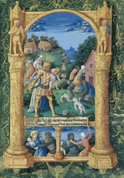 Ms Lat Q.v.I.126 f.36 O Massacre dos Inocentes, do "Livro de Horas de Luís de Orleães