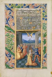 Senhora Lat. QvI126 f.45v Judith orando, do Livro de Horas de Louis d&39;Orleans, 1490