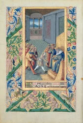 Senhora Lat. David I 6 6 6 6 f .5 David David David David David David David David David David David sendo enviado a Saul, do &39;Livro de Horas de Luís d&39;Orléans&39;, 1469