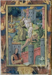 Senhora Lat. Qv126 fol.11 A Criação de Eva do Livro de Horas de Luís de Orleans, 1490