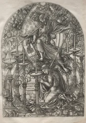 O Apocalipse: São João vê sete castiçais de ouro