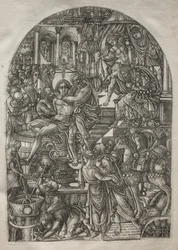 O Apocalipse: O Martírio de São João Evangelista, 1546-1556.
