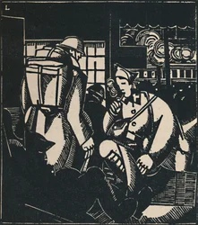 Os soldados na estação, 1919