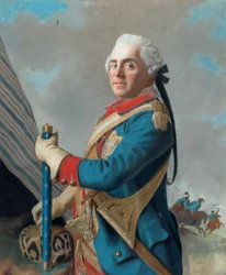Retrato de Maurice de Saxe 16961750, marechal da França, 1748