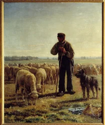O pai chicoré. Pintura de Jean Ferdinand Chaigneau (1830-1906)