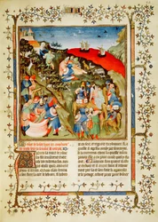 Fr.247 f.25 A História de José, ilustração, de &39;Antiquites Judaiques&39;, c.1470 (ver também 366486)