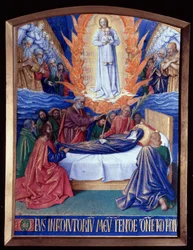 The Hours of the Virgin: the Death of the Virgin Miniature in "The Hours of Etienne Chevalier" de Jean Fouquet (1420-1481)