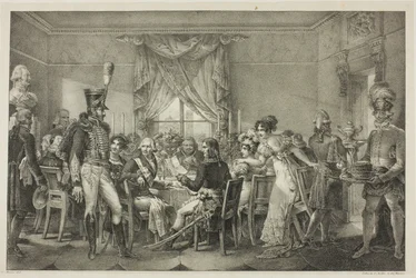 Napoleão no Palácio do Grão-Duque em Florença, placa treze da Vida Política e Militar de Napoleão