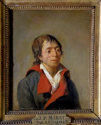 Retrato de Jean-Paul Marat (1743-1793), médico, fundador do "L