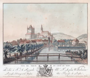 Vue De Thun Du Cote Du Midi, ca.
1770-1780 (Gravura)