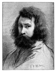 Jean-François Millet, pintor francês do século XIX, 1900