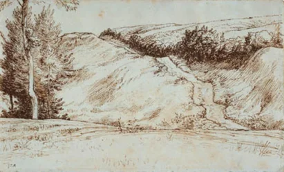 Paisagem montanhosa perto de Vichy