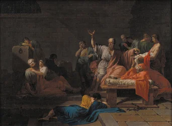 A morte de Sócrates, ca 1786