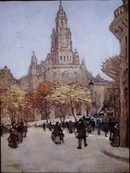 Vista de Paris, c.1885 (óleo sobre tela)