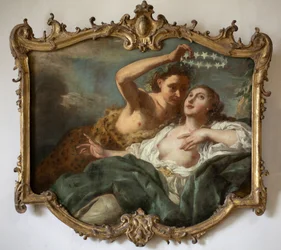 Bacchus e Ariane. Pintura de Jean Francois de Troy (1679-1752). Óleo sobre tela.
