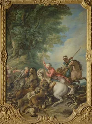 Leões Caçadores Turcos (óleo sobre tela)