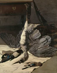 Ainda vida com garça-real, 1867