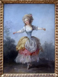 Dançarino em Luís XVI. Pintura de Jean Frederic Schall (1752-1825), óleo sobre tela, finais do século XVIII. Museu de Belas Artes de Nantes.