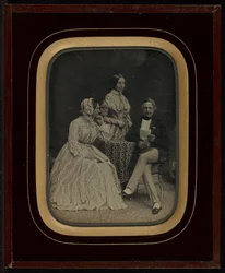 Retrato de Jean Gabriel e Anne-Charlotte-Adélaide Eynard com Madame Charrière