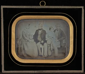 Retrato de M. & Mme. Eynard e M. de Regny com seu filho