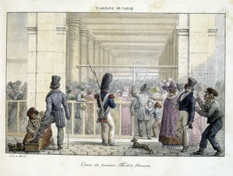 Fila no Premier Théâtre Français - em «Tableaux de Paris»