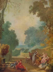 Um jogo da mão quente, c. 1775-1780