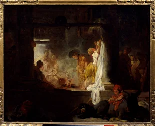 Les blechisseuses, Pintura de Jean Honore Fragonard