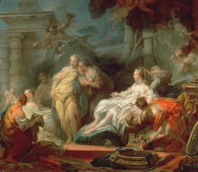 Psique mostra às irmãs os presentes de Cupido, 1753