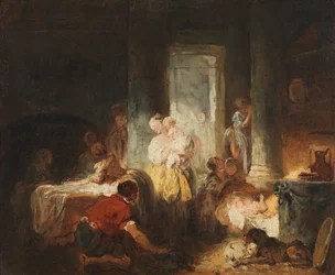 Interior romano, c.1760 (óleo sobre tela)