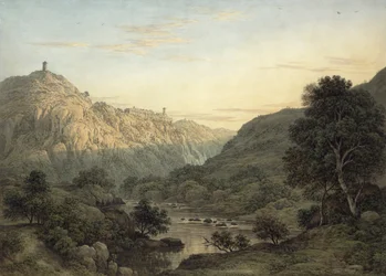 A Cascatelle e Villa de Maecenas perto de Tivoli