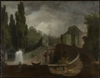 A Grande Escadaria da Villa d&39;Este no Tivoli, c.1759