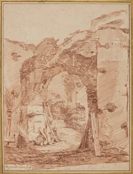 A corte do eremita no Coliseu, 1758