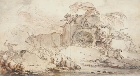O carrinho parado, 1759