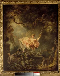 O baloiço. Pintura de Jean-Honoré Fragonard (1732-1806)