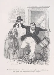 ...Feliz por se safar tão barato. das Pequenas Misérias da Vida Humana, 1843.
