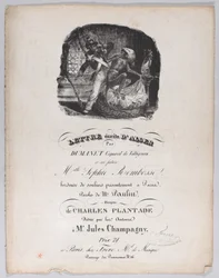 Carta escrita de Argel, ca. 1835.