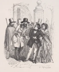 Poderia culpar-te por três anos se deixasses cair o chapéu deles. do Little M..., 1843.