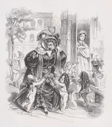 O Pobre Putti de The Complete Works of Béranger, 1836.