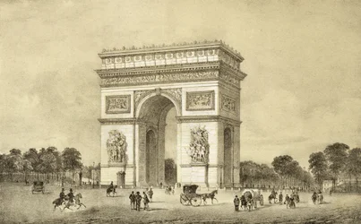 LArc de Triunfo, Paris, gravado por Auguste Bry
