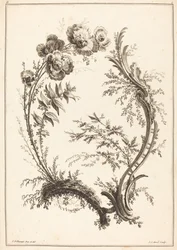 Ornamento com flores.
