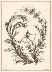 Ornamento com um macaco.
