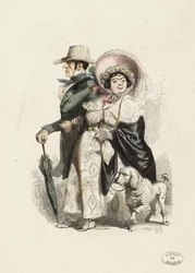 A Rentier e sua esposa, 1840.