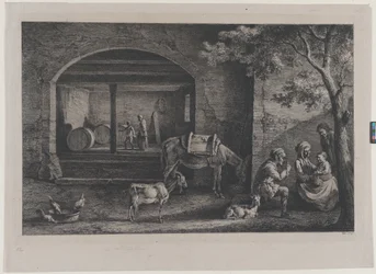 Interior de uma quinta em Saint-Jean-de-Touslas, 1793.