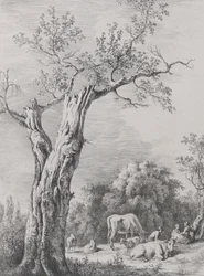 Primavera, após um desenho concluído em Saint-Chamond, 1795.