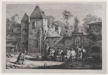 O antigo portão de Vaise, Lyon, 1803.