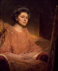 Retrato de Angele Delasalle, de Jean Joseph Benjamin Constant (1845-1902)