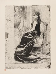 Mulher de preto, c. 1876