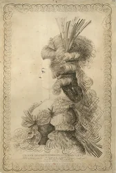 Retrato de Maria Antonieta 1755-1793, Arquiduquesa da Áustria e Rainha..., 1787.
