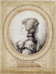 Retrato de Maria Antonieta da Áustria.