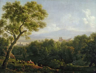 Vista de Frascati (óleo sobre tela)